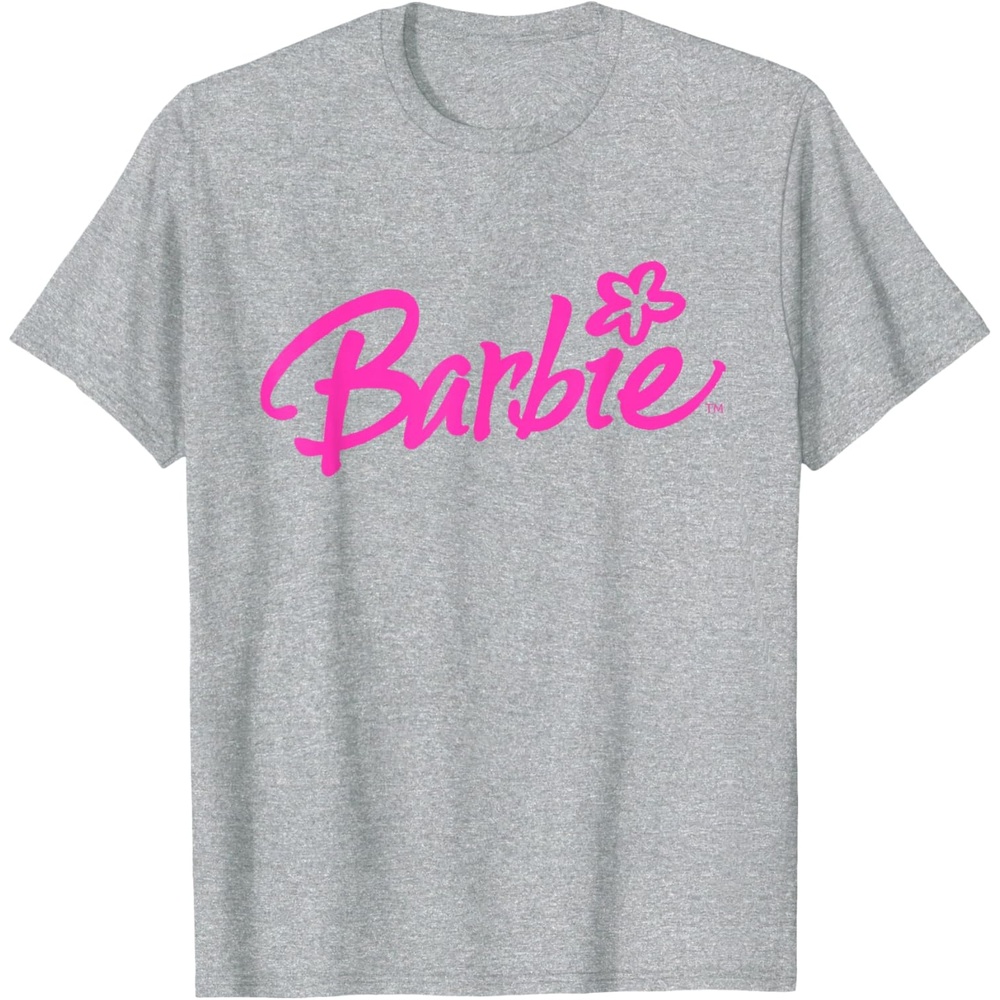 imageBarbie Y2K Logo TShirtHeather Grey