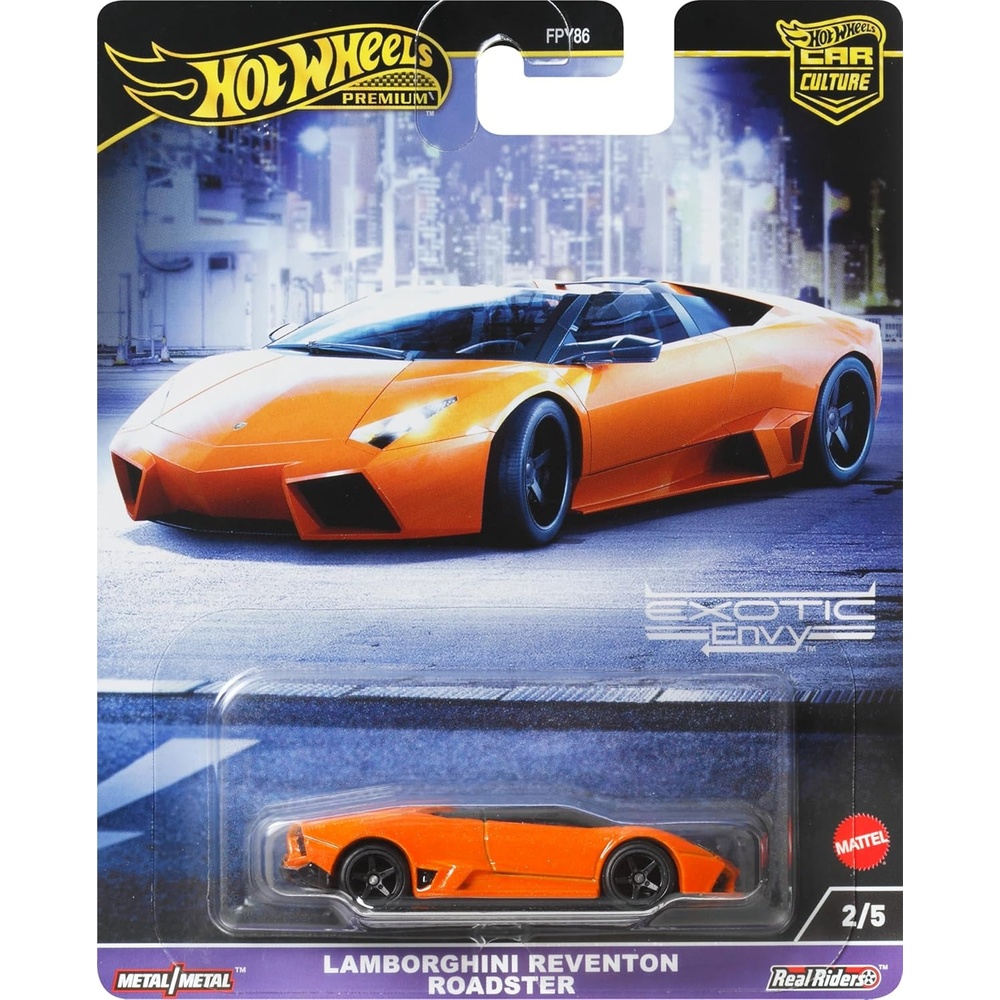 image:imageHot Wheels Premium Car Culture Circuit Legends Toy Vehicle 164 Scale DieCast Lamborghini Reventon Roadster for Collectors Real Riders MetalMetalMulticolor