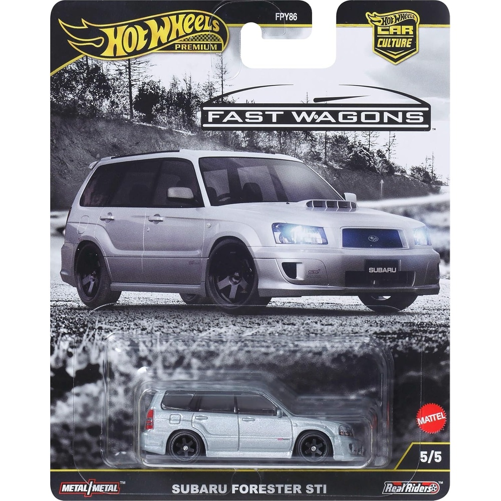 image:imageHot Wheels Premium Car Culture Collectible Toy Car 164 Scale DieCast Subaru Forester STI Ronin Run 2 Vehicle with Real Riders Tires
