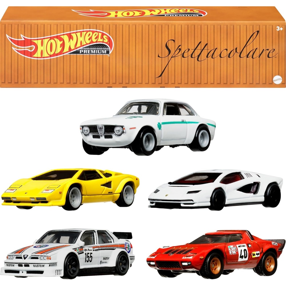 image:imageHot Wheels Premium Car Culture Set of 5 Toy Cars in Collectible Container Che Figata DieCast 164 Scale 5PackChe Figata