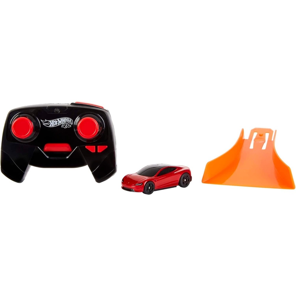 image:imageHot Wheels Toy Car RC Tesla Roadster in 164 Scale RemoteControl Vehicle with Controller amp USB Cable Works On amp Off TrackTesla