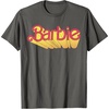 imageBarbie  Comic Book Logo TShirtAsphalt Grey