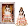 imageBarbie Signature Ken Doll Da De Muertos 2025 Collectible with Cream Shirt Black Vest and Trousers Sombrero and Calavera Face PaintBarbie