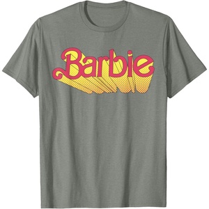 Barbie – Comic Book Logo T-Shirt(Olive Heather)