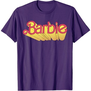 Barbie – Comic Book Logo T-Shirt(Purple)