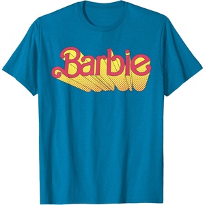 Barbie – Comic Book Logo T-Shirt(Sapphire Blue)