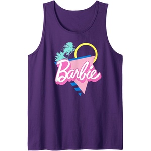 Barbie 90’s Retro Logo – Bright Pink Tank Top(Purple)