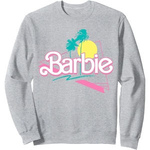 Barbie 90’s Retro Logo Sweatshirt(Heather Grey)