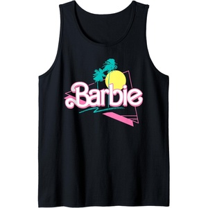 Barbie 90’s Retro Logo Tank Top(Black)