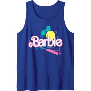 Barbie 90’s Retro Logo Tank Top(Royal Blue)