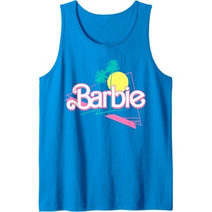 Barbie 90’s Retro Logo Tank Top(Sapphire Blue)