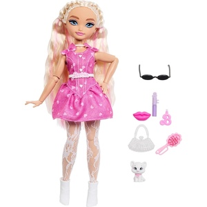 Barbie Dream Besties Malibu” Fashion Doll & Accessories, Posable with Blonde Hair & Makeup-Themed Toy Pieces