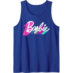 Barbie Multicolor Logo Tank Top(Royal Blue)