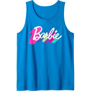 Barbie Multicolor Logo Tank Top(Sapphire Blue)