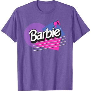 Barbie Retro Logo T-Shirt(Purple Heather)