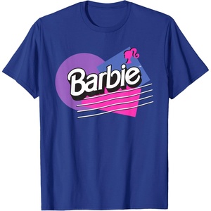 Barbie Retro Logo T-Shirt(Royal Blue)