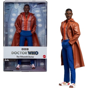 Barbie The Fifteenth Doctor Doll, Dr. Who Collectible Inspired by the Series’ 14th Season with Doll Stand & Certificate of Authenticity
