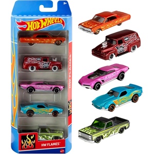 Hot Wheels 1:64 Scale Die-Cast Toy Cars 5-Pack, Set of 5 Toy Race Cars, Hot Rods, Character Cars, Rescue or Pick-Up Trucks (Styles May Vary)(5-Pack)