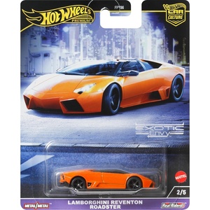 Hot Wheels Premium Car Culture Circuit Legends Toy Vehicle, 1:64 Scale Die-Cast Lamborghini Reventon Roadster for Collectors, Real Riders, Metal/Metal(Multicolor)