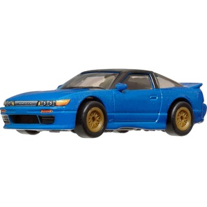Hot Wheels Premium Car Culture Collectible Toy Car, 1:64 Scale Die-Cast Mazda 787B, Hammer Drop Vehicle with Real Riders Tires(Nissan Sileighty)