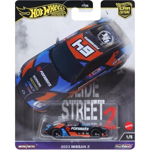 Hot Wheels Premium Car Culture Collectible Toy Car, 1:64 Scale Die-Cast Nissan 400Z, Slide Street Vehicle with Real Riders Tires(Multicolor)