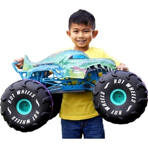 Hot Wheels RC Monster Trucks Mega-Wrex in 1:6th Scale, Extra Large Remote-Control Toy Truck, More Than 2ft Long(Multicolor)