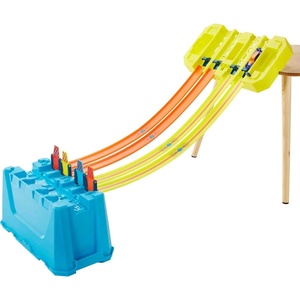 Hot Wheels Toy Car Track Set, Track Builder Multi Loop Box Playset & 1:64 Scale Vehicle, 10 feet of Track Components in Storage Box(Gravity Box)
