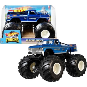 Hot Wheels Toy Monster Trucks, Die-Cast Bigfoot in+U53 1:24 Scale, Oversized Play Vehicle for Kids & Collectors(Bigfoot)