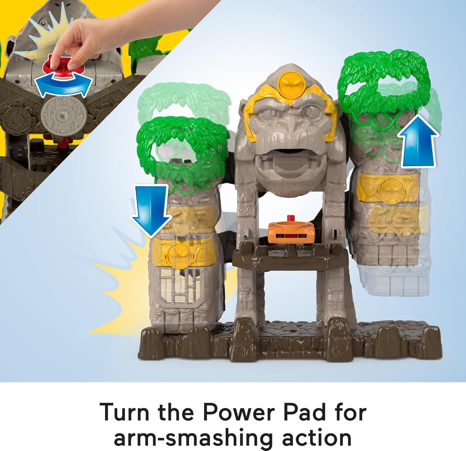 image:imageFisherPrice Imaginext Preschool Toy Gorilla Fortress Playset with Poseable Figures amp Accessories for Pretend Play Ages 3 YearsGorilla Fortress