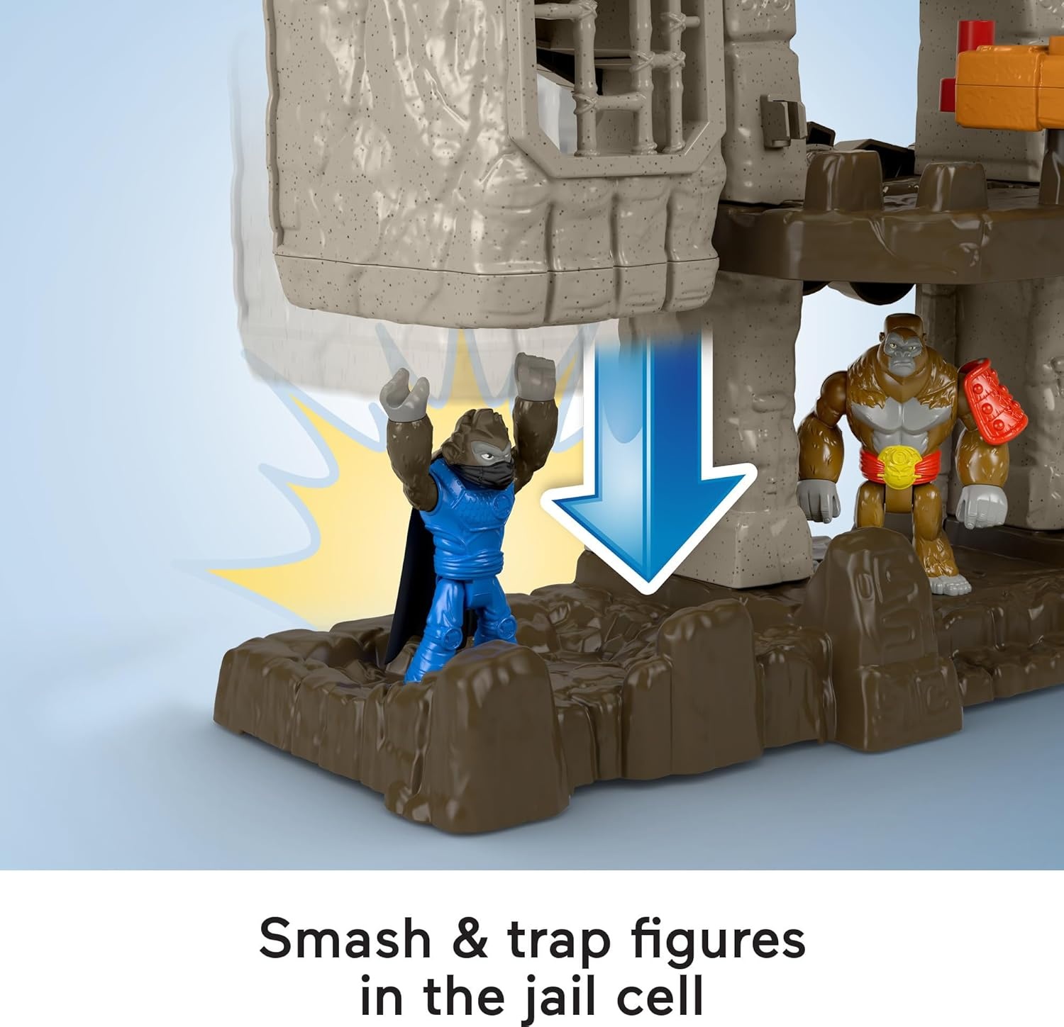 image:imageFisherPrice Imaginext Preschool Toy Gorilla Fortress Playset with Poseable Figures amp Accessories for Pretend Play Ages 3 YearsGorilla Fortress