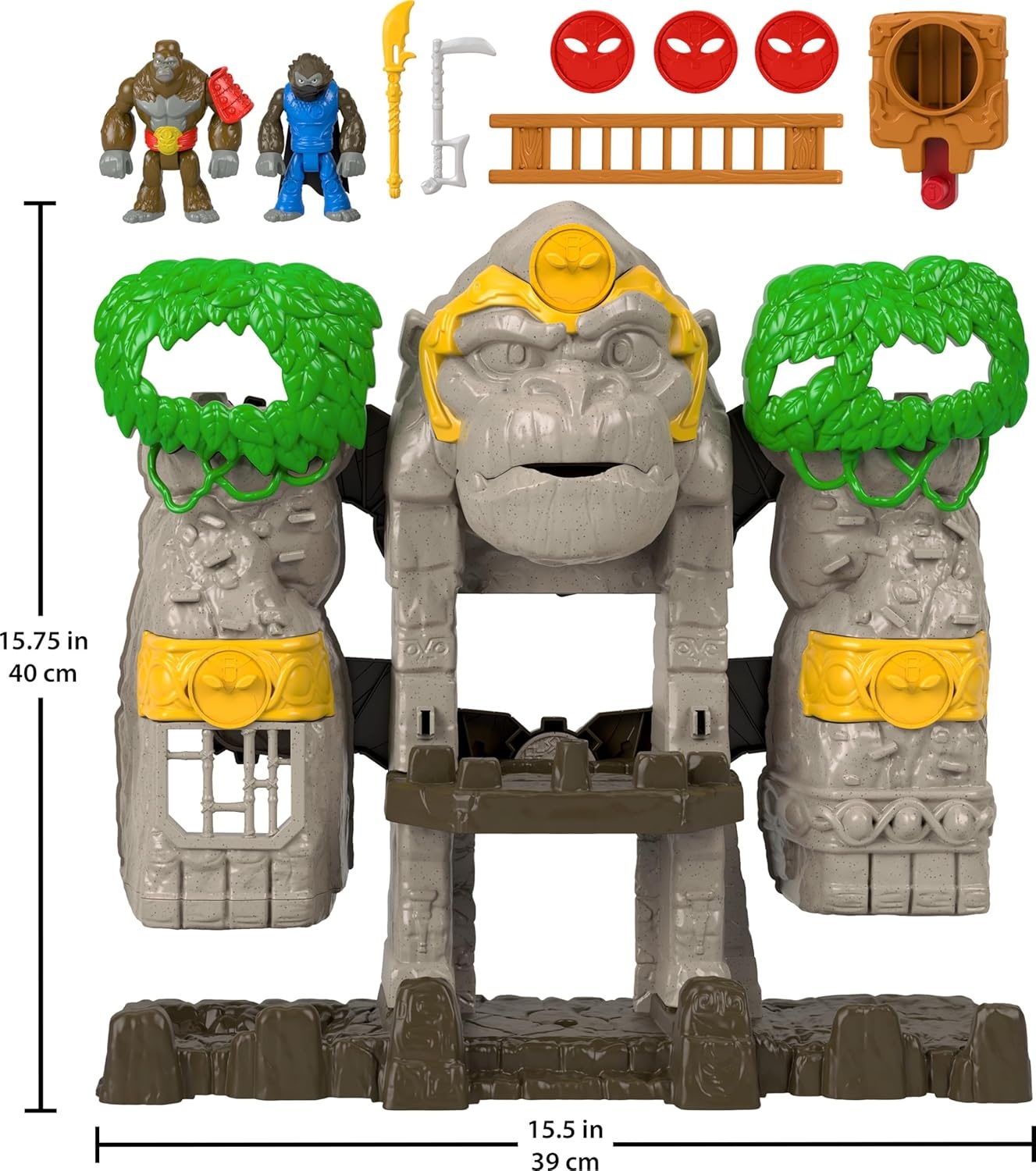 image:imageFisherPrice Imaginext Preschool Toy Gorilla Fortress Playset with Poseable Figures amp Accessories for Pretend Play Ages 3 YearsGorilla Fortress