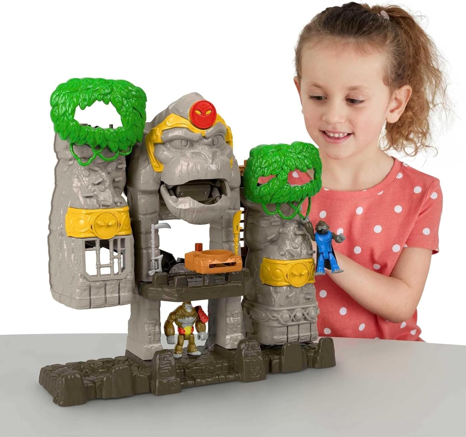 image:imageFisherPrice Imaginext Preschool Toy Gorilla Fortress Playset with Poseable Figures amp Accessories for Pretend Play Ages 3 YearsGorilla Fortress