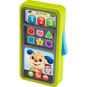 Fisher-Price Baby & Toddler Toy Laugh & Learn 2-in-1 Smartphone, Educational Musical Activity for Pretend Play Infants Ages 9+ Months(Multicolor)